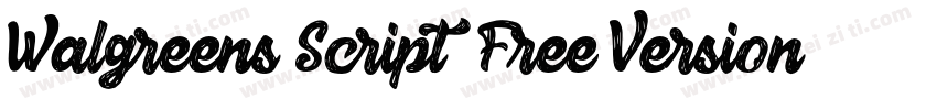 Walgreens Script (Free Version)字体转换